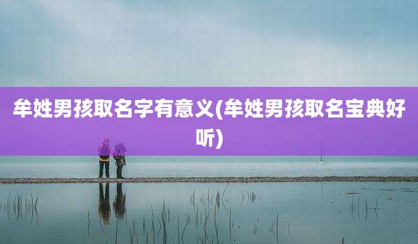牟姓男孩取名字有意义(牟姓男孩取名宝典好听)