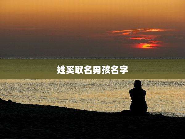 姓奚取名男孩名字