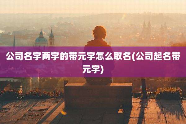 公司名字两字的带元字怎么取名(公司起名带元字)