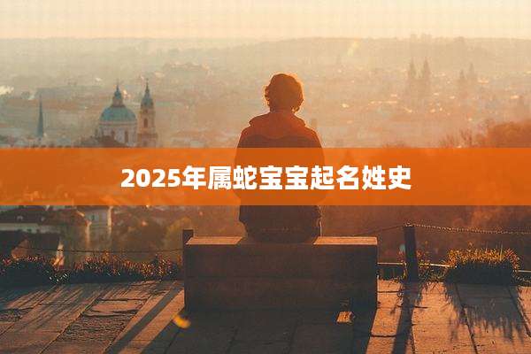 2025年属蛇宝宝起名姓史