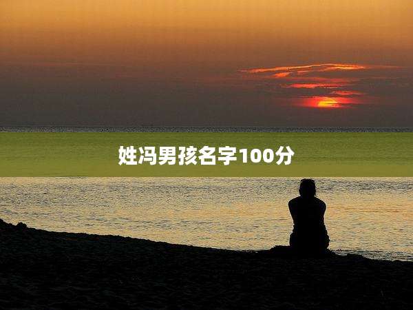 姓冯男孩名字100分