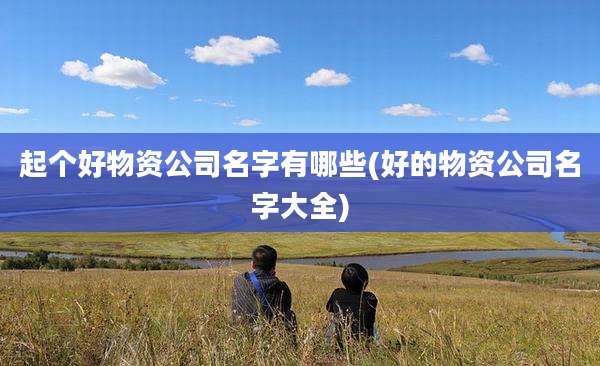起个好物资公司名字有哪些(好的物资公司名字大全)