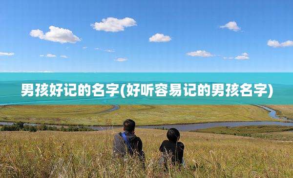男孩好记的名字(好听容易记的男孩名字)