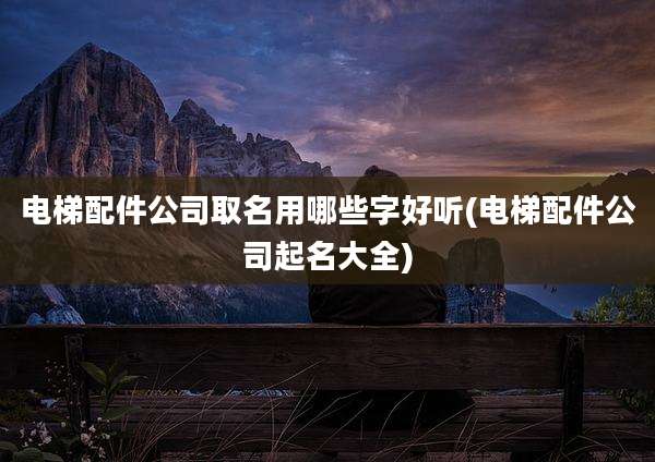 电梯配件公司取名用哪些字好听(电梯配件公司起名大全)