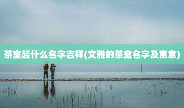 茶室起什么名字吉祥(文雅的茶室名字及寓意)