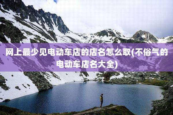 网上最少见电动车店的店名怎么取(不俗气的电动车店名大全)