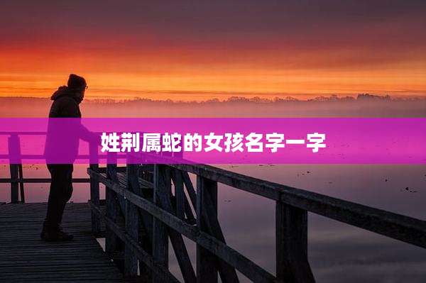 姓荆属蛇的女孩名字一字