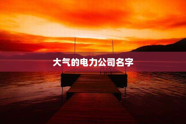 大气的电力公司名字