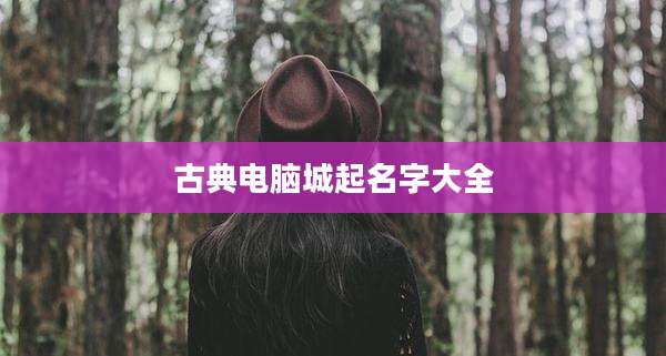 古典电脑城起名字大全