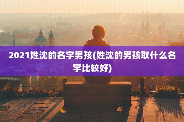 2021姓沈的名字男孩(姓沈的男孩取什么名字比较好)