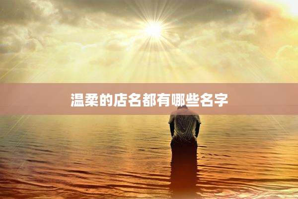 温柔的店名都有哪些名字