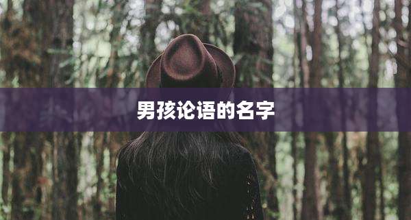 男孩论语的名字