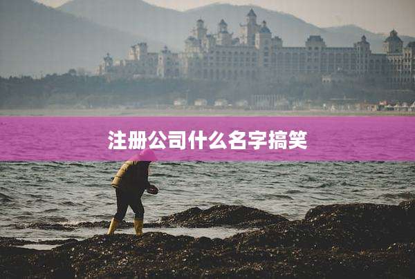 注册公司什么名字搞笑