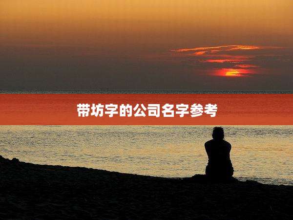 带坊字的公司名字参考