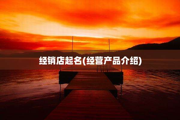 经销店起名(经营产品介绍)