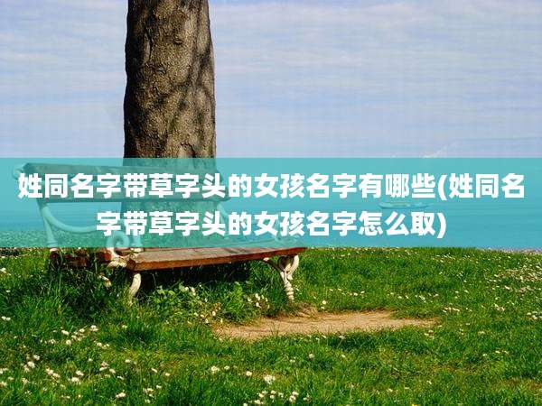 姓同名字带草字头的女孩名字有哪些(姓同名字带草字头的女孩名字怎么取)