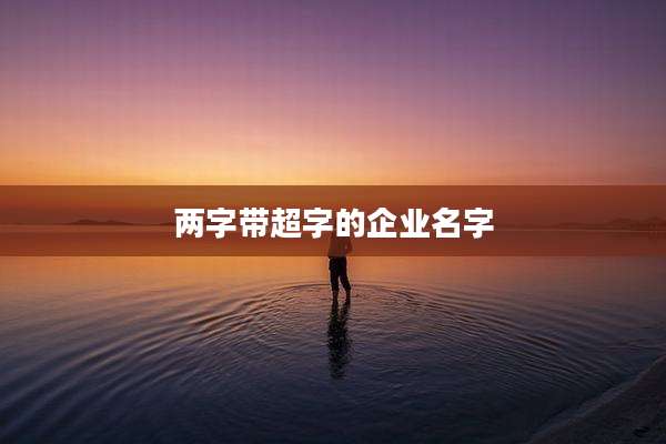 两字带超字的企业名字