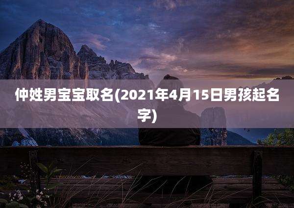 仲姓男宝宝取名(2021年4月15日男孩起名字)