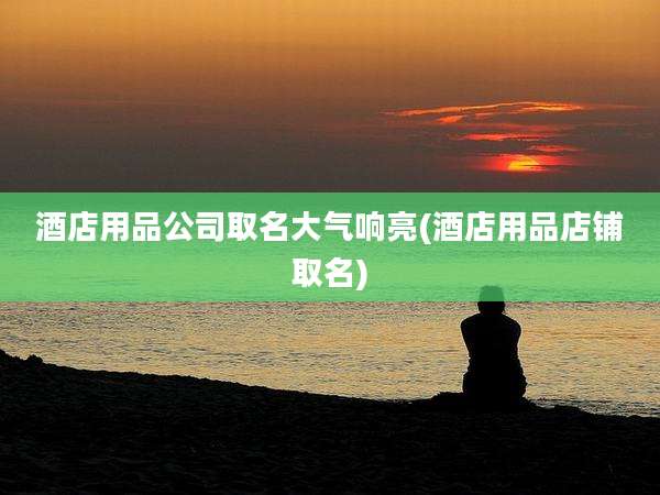 酒店用品公司取名大气响亮(酒店用品店铺取名)
