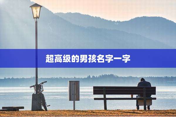 超高级的男孩名字一字