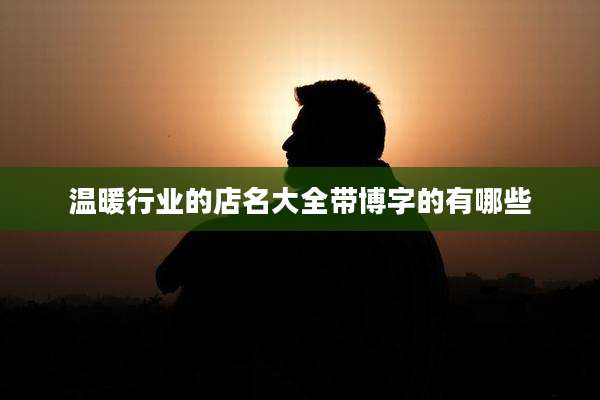 温暖行业的店名大全带博字的有哪些
