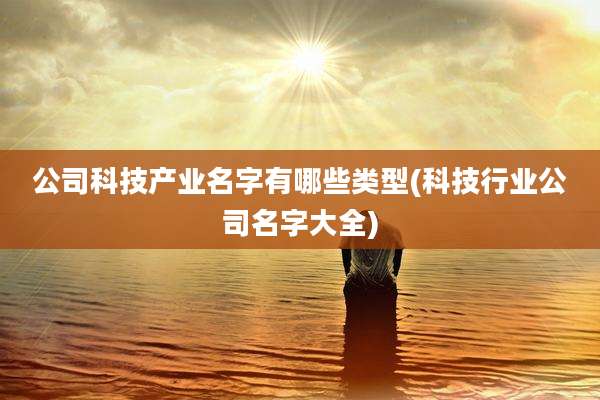 公司科技产业名字有哪些类型(科技行业公司名字大全)