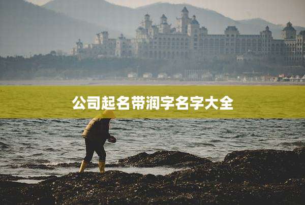 公司起名带润字名字大全