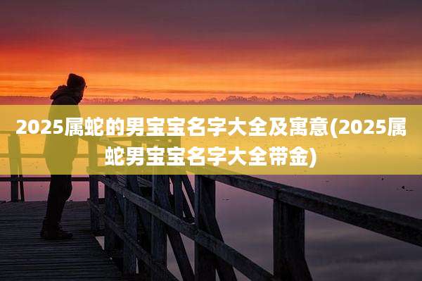 2025属蛇的男宝宝名字大全及寓意(2025属蛇男宝宝名字大全带金)