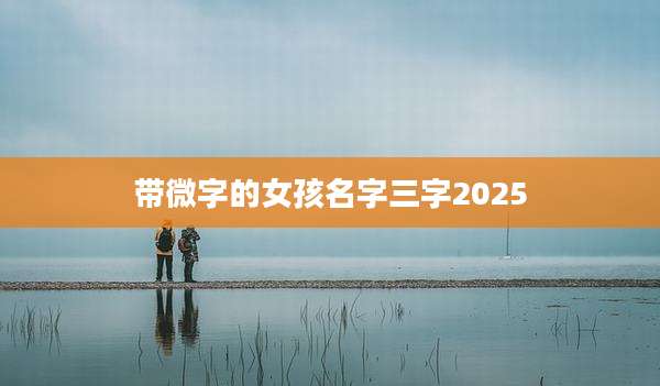 带微字的女孩名字三字2025