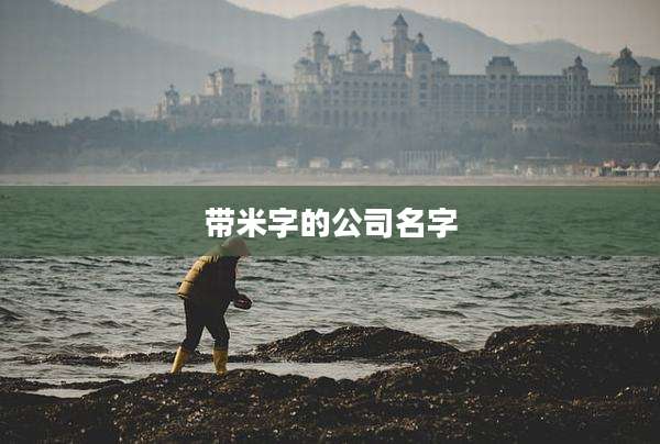 带米字的公司名字