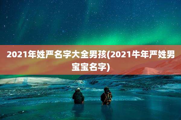 2021年姓严名字大全男孩(2021牛年严姓男宝宝名字)