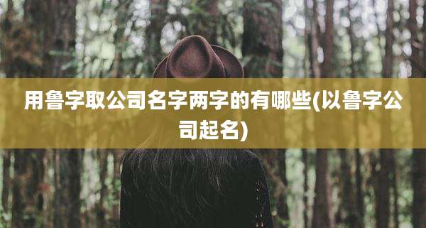 用鲁字取公司名字两字的有哪些(以鲁字公司起名)