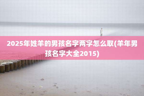 2025年姓羊的男孩名字两字怎么取(羊年男孩名字大全2015)