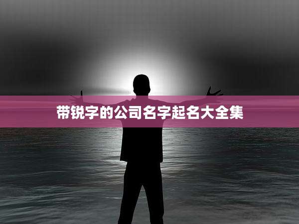带锐字的公司名字起名大全集