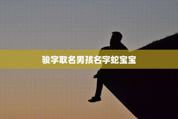 骏字取名男孩名字蛇宝宝
