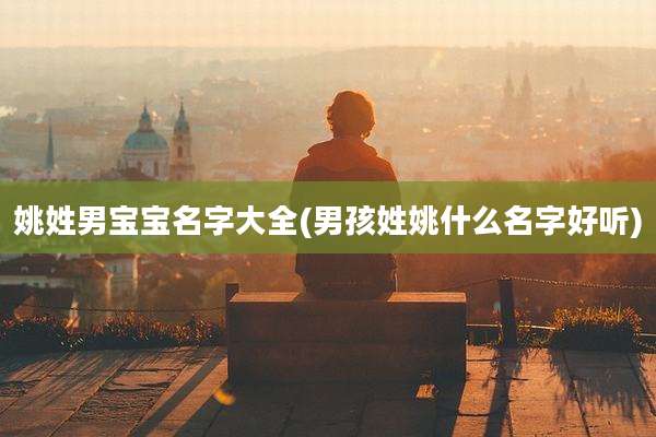 姚姓男宝宝名字大全(男孩姓姚什么名字好听)