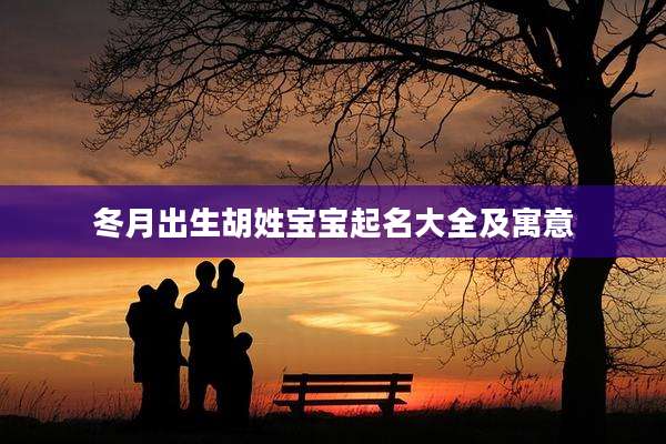 冬月出生胡姓宝宝起名大全及寓意