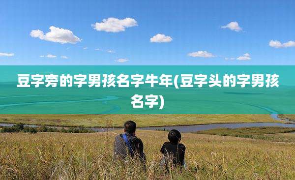 豆字旁的字男孩名字牛年(豆字头的字男孩名字)