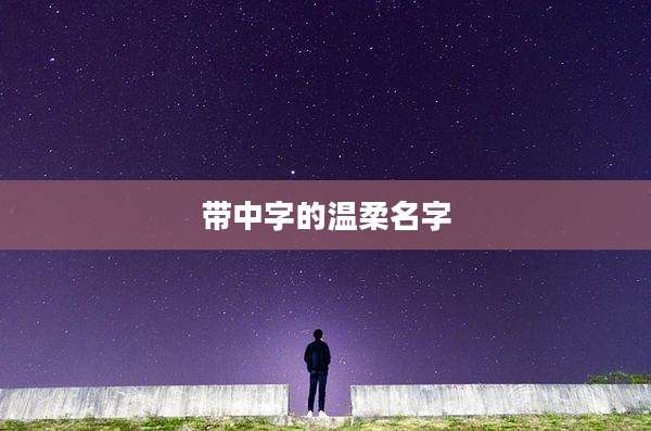 带中字的温柔名字