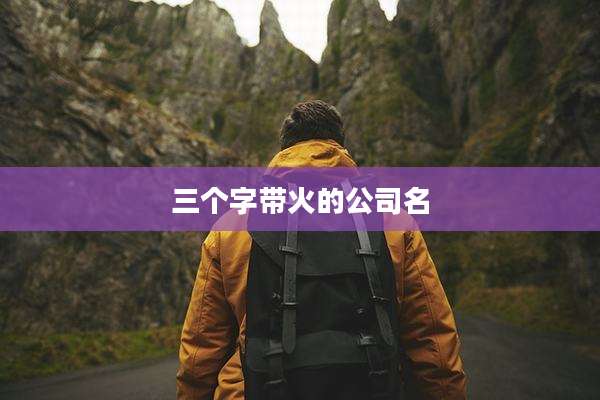 三个字带火的公司名