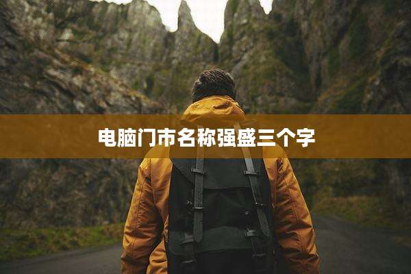 电脑门市名称强盛三个字
