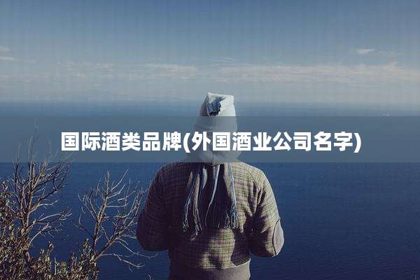 国际酒类品牌(外国酒业公司名字)