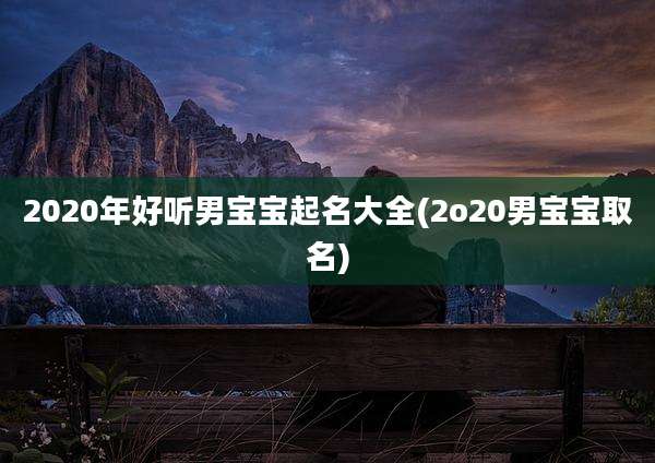 2020年好听男宝宝起名大全(2o20男宝宝取名)