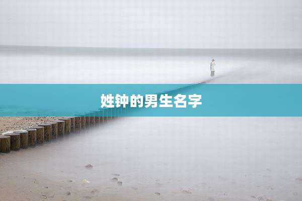 姓钟的男生名字