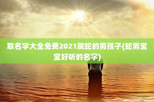 取名字大全免费2021属蛇的男孩子(蛇男宝宝好听的名字)