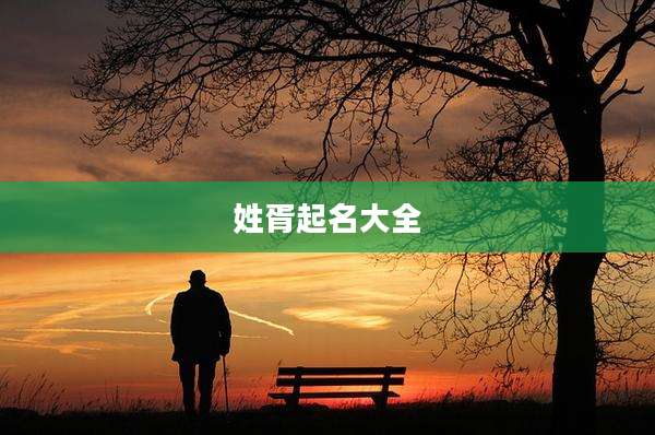 姓胥起名大全