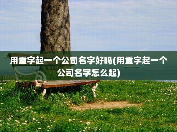 用重字起一个公司名字好吗(用重字起一个公司名字怎么起)