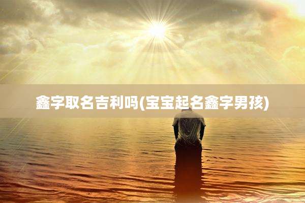 鑫字取名吉利吗(宝宝起名鑫字男孩)