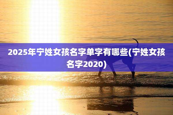 2025年宁姓女孩名字单字有哪些(宁姓女孩名字2020)
