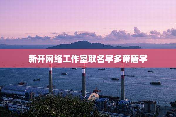 新开网络工作室取名字多带唐字